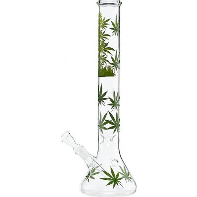 KRCZ Skleněný bong Leaf Jhari Beaker Ice 45 cm – Hledejceny.cz