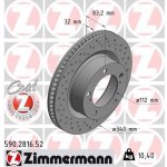Brzdový kotouč ZIMMERMANN 590.2816.52 – Hledejceny.cz
