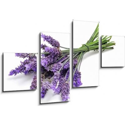 Obraz 4D čtyřdílný - 100 x 60 cm - lavender levandule – Zbozi.Blesk.cz