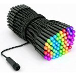 Barevná světýlka venkovní Twinkly strings PRO 25 m, RGB 250 diod, černý kabel IP67, prodlužovací – Zboží Dáma