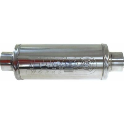TURBOWORKS Sportovní nerezový rezonátor - středový tlumič - pruměr 55 mm – Zboží Mobilmania
