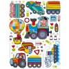 AG Design K1046 Samolepicí dekorace WALL STICKER TRAIN rozměry 65 x 85 cm