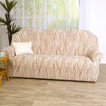 GA.I.CO bielastický potah na sedačku - trojkřeslo Universo Nový žíhaný béžový 170 - 220 cm – Sleviste.cz