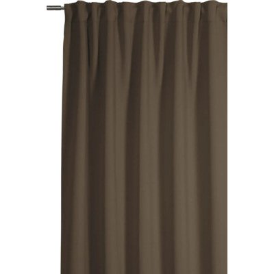 Zatemňovací závěs s řasící páskou Dimout Uni taupe 245 x 140 cm – Hledejceny.cz
