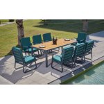 ASIR Sestava zahradního nábytku MILANO antracit, dřevo – Hledejceny.cz