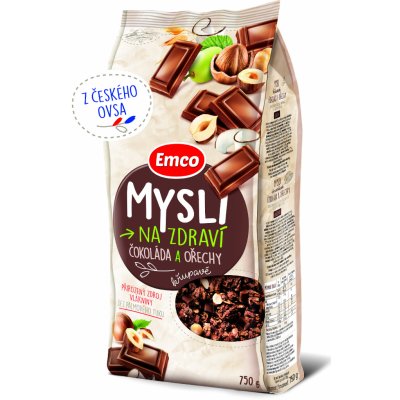 Emco Mysli křupavé - čokoláda a ořechy, 750 g