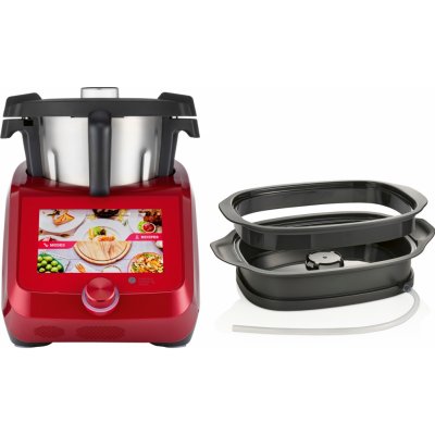 SilverCrest Monsieur Cuisine Smart SKMS 1200 B2 s parním odšťavňovačem SDMC 4 A1 (červená) – Zboží Dáma