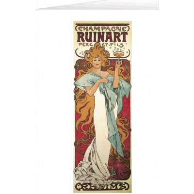 Blahopřání Alfons Mucha – Champagne Ruinart – Zboží Mobilmania