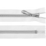 Spirálový zip No 7 délka 18 cm se stříbrnými zoubky Varianta: 101 bílá, Balení: 1 ks – Zboží Dáma
