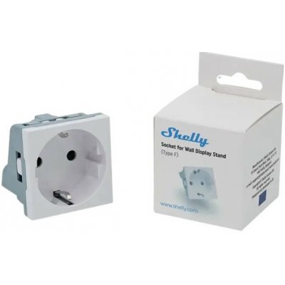 Shelly Socket for Wall Display Stand Bílá zásuvka pro stojan SHELLY-WDS-SOCKET-WHITE – Zboží Mobilmania