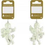 GEROMA Vánoční ozdoby andílci polyresin bílé různé druhy 5 x 7 cm, 1 ks – Hledejceny.cz