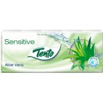 Tento sensitive papírové kapesníčky Aloe vera 3-vrstvé 10 x 10 ks – Zbozi.Blesk.cz