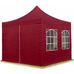 Hawaj Nůžkový stan 3x3 m s bočnicemi tmavě červený – Zboží Dáma