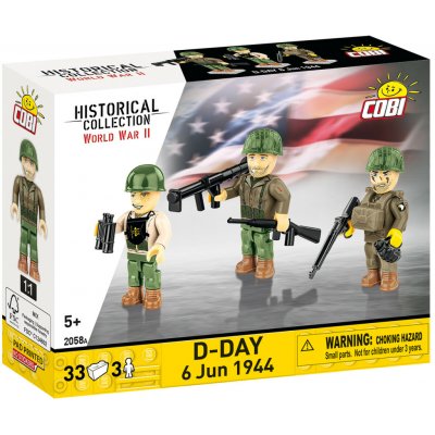 COBI 2058 3 figurky s doplňky D-DAY 1944 – Zboží Dáma