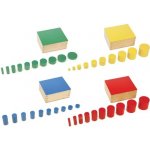 Montessori A030 barevné válečky bez úchytů z bukového dřeva – Sleviste.cz