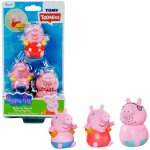 TOOMIES Prasátko Peppa tatínek a Tom stříkající hračky do vody – Zboží Mobilmania