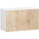 DobreSny Kuchyňská skříňka nad digestoř Lima 60 cm Dub Sonoma / Bílá – Zboží Dáma