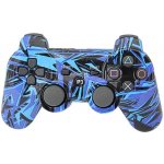 PSko PS3 bezdrátový ovladač Abstract Dark Blue E10038 – Zboží Mobilmania