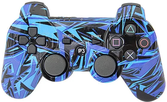 PSko PS3 bezdrátový ovladač Abstract Dark Blue E10038