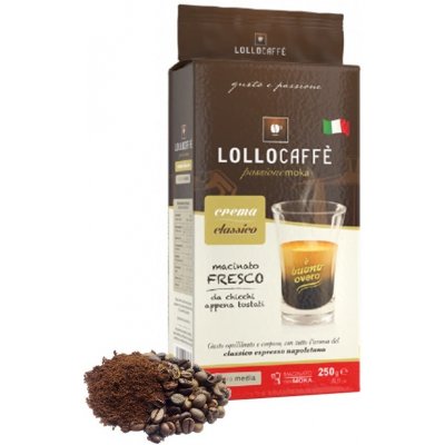 Lollo Caffé mletá Espresso CLASSICO macinato 250 g – Zbozi.Blesk.cz