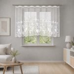 Dekorační žakárová záclona s řasící páskou RIAN 140 bílá 300x140 cm MyBestHome – Hledejceny.cz