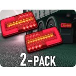 KAMAR LED zadní světlo 12/24V, 4 funkce/2-pack! [L2301] – Zboží Mobilmania