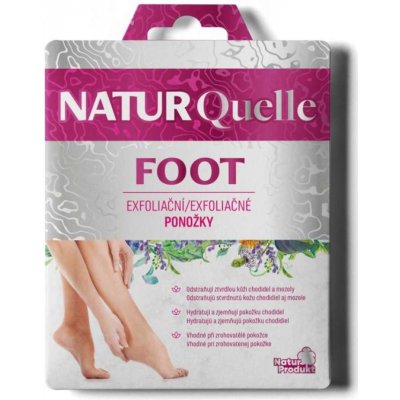 Naturquelle foot Exfoliační ponožky 1 pár – Zboží Mobilmania