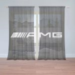 Záclony AMG černá: 2 ks - 150x250 cm - Sablio – Hledejceny.cz