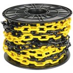 ProfiGaráž Plastový řetěz na cívce 6 mm x 30 m žluto-černý – Sleviste.cz