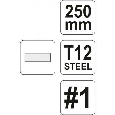 Pilník zámečnický plochý hrubý 250 mm – Zboží Mobilmania