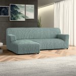 GA.I.CO bielastický potah na sedací soupravu s otomanem vlevo Costina mátový 170 - 300 cm – Hledejceny.cz