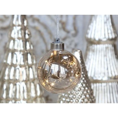 Chic Antique Vánoční ozdoba koule s LED – Hledejceny.cz