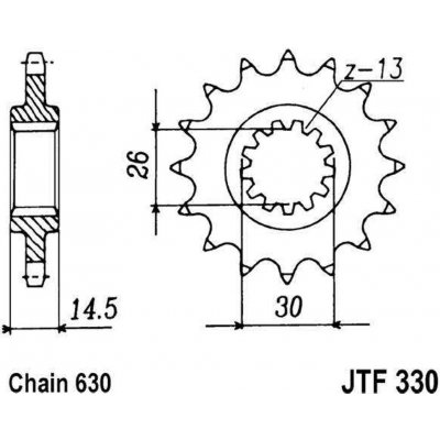 JT Sprockets JTF 330-15