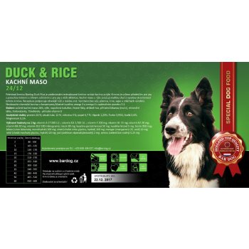 Bardog Duck rice 4 kg