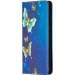 PROTEMIO 26976 ART Peňaženkový kryt Nokia 2.4 GOLD BUTTERFLIES – Zboží Živě