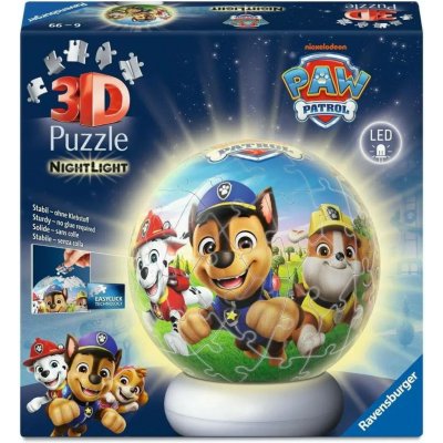 Ravensburger 3D puzzleball svítící Tlapková patrola 72 ks – Zboží Mobilmania