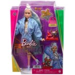 Barbie Extra Vzorovaná modrá sukně s bundou – Hledejceny.cz