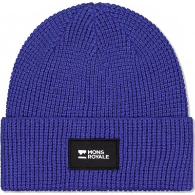 Mons Royale BLUFF MERINO BEANIE Modrá Černá Bílá – Hledejceny.cz