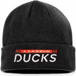 Fanatics Zimní čepice Anaheim Ducks Authentic Pro Game & Train Cuffed Knit Black – Zboží Mobilmania