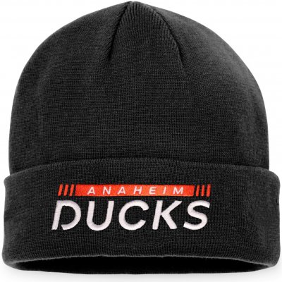 Fanatics Zimní čepice Anaheim Ducks Authentic Pro Game & Train Cuffed Knit Black