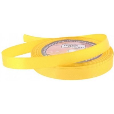 Paper Design Stuha saténová 12mm/32m - žlutá - 601139 – Sleviste.cz
