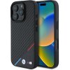 Pouzdro a kryt na mobilní telefon Apple BMW M PU Carbon Tricolor Stripe MagSafe pro iPhone 16 Pro Max Black