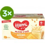 Hami Mlíčko s kaší s příchutí gurmánské čokolády 3 x 4 x 250 ml – Zboží Dáma