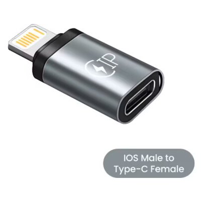 Redukce Alloy grey USB-C -> lightning – Sleviste.cz