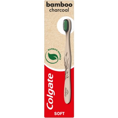 Bamboo Colgate Charcoal zubní kartáček měkký – Zboží Mobilmania