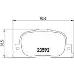 Sada brzdových destiček, kotoučová brzda BREMBO P 83 063