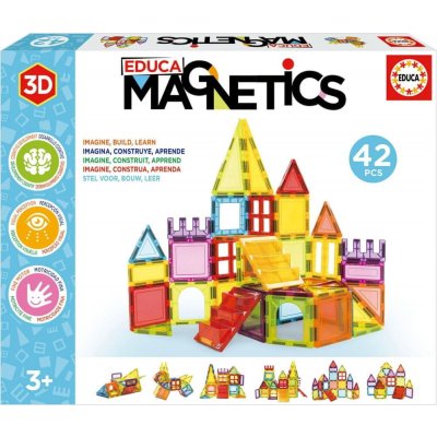 EDUCA magnetická stavebnice Magnetics 42 ks – Zboží Dáma