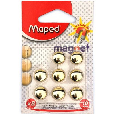 Maped kulaté magnety průměr 10 mm zlaté 8 ks – Hledejceny.cz