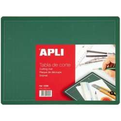 APLI řezací podložka oboustranná 300 x 200 mm PVC zelená