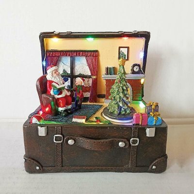 ACA Lighting Apostolidis Vánoční dekorace kufřík na baterie 3x AA X0316 prodloužená záruka na 2 roky – Zboží Mobilmania